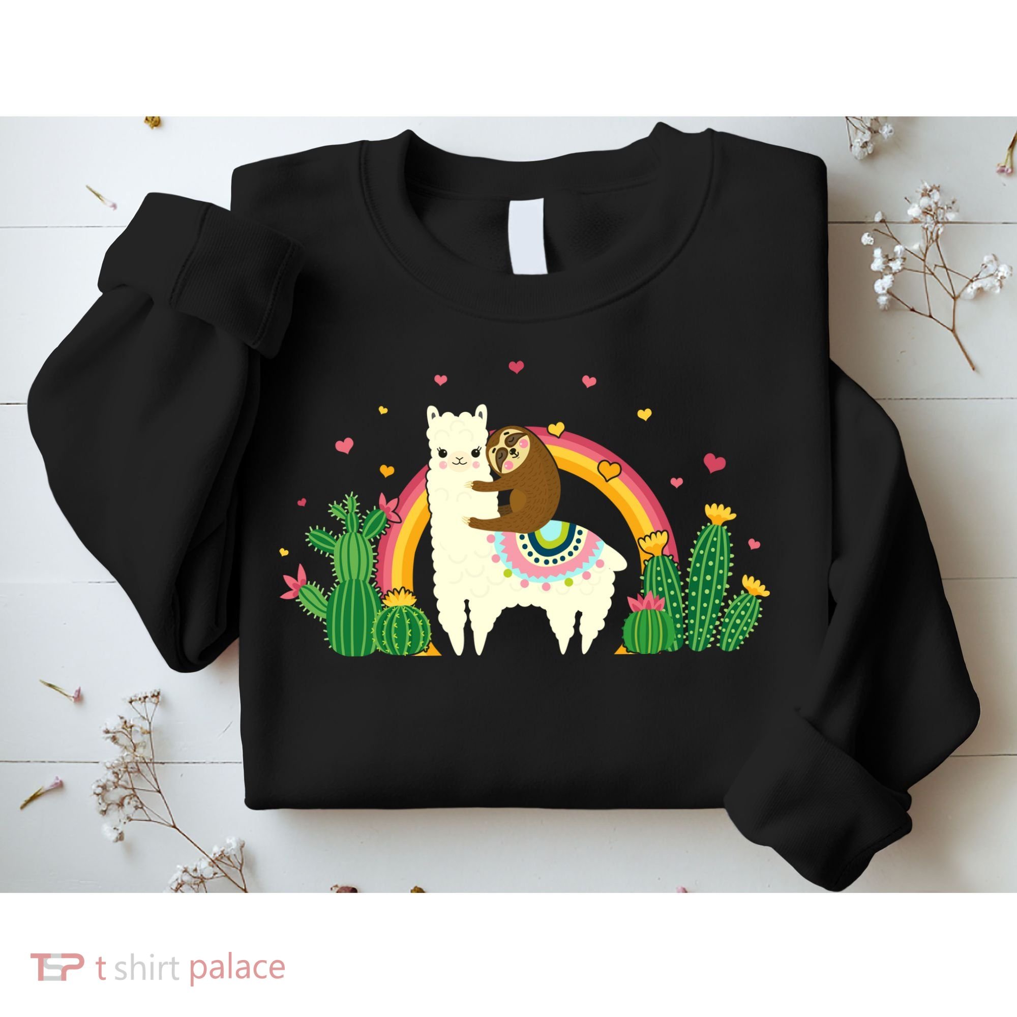 Cute Llama Sloth Love Sweatshirt