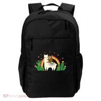 Cute Llama Sloth Love Backpack thumb 0