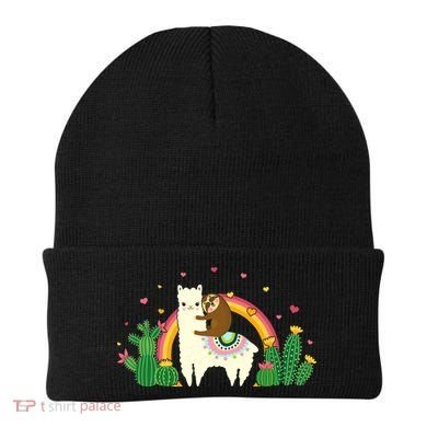 Cute Llama Sloth Love Beanie