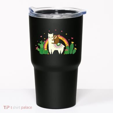 Cute Llama Sloth Love Tumbler
