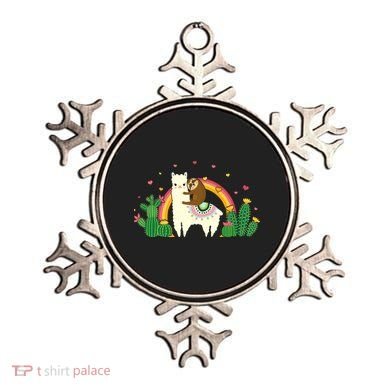 Cute Llama Sloth Love Ornament