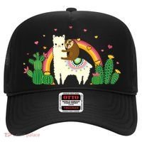 Cute Llama Sloth Love Hat thumb 0