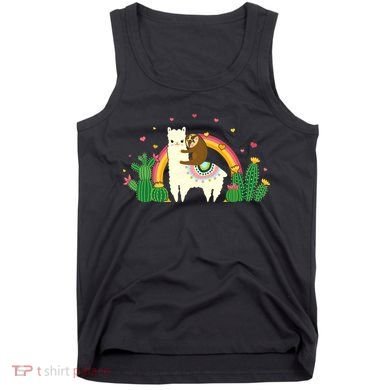 Cute Llama Sloth Love Tank Top