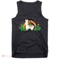 Cute Llama Sloth Love Tank Top thumb 0