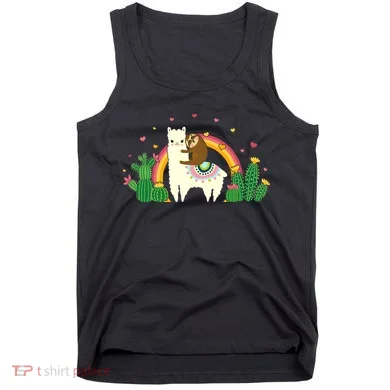 Cute Llama Sloth Love Tank Top