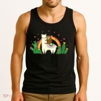 Cute Llama Sloth Love Tank Top thumb 3