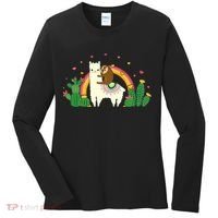 Cute Llama Sloth Love Women's Long Sleeve Shirt thumb 0