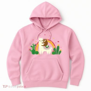 Cute Llama Sloth Love Hoodie