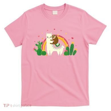Cute Llama Sloth Love T-Shirt