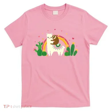 Cute Llama Sloth Love T-Shirt