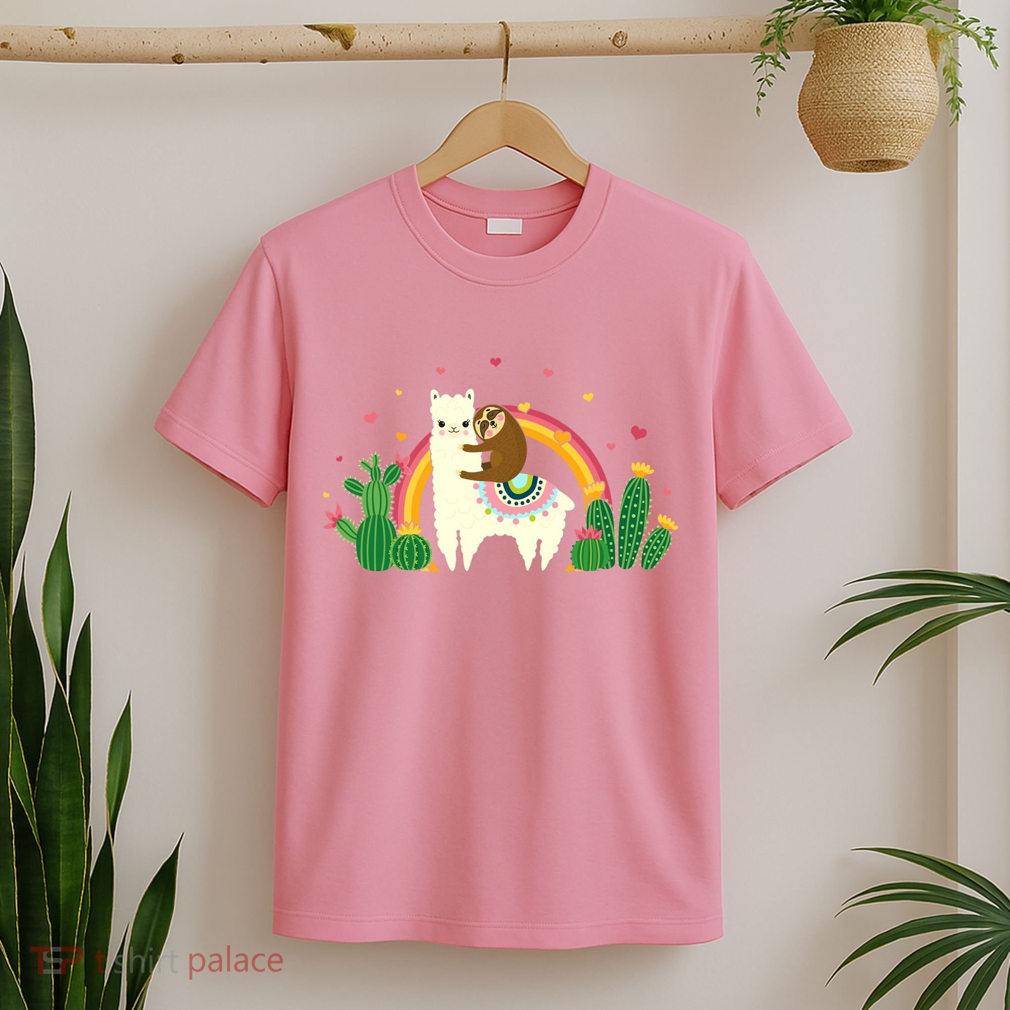 Cute Llama Sloth Love T-Shirt