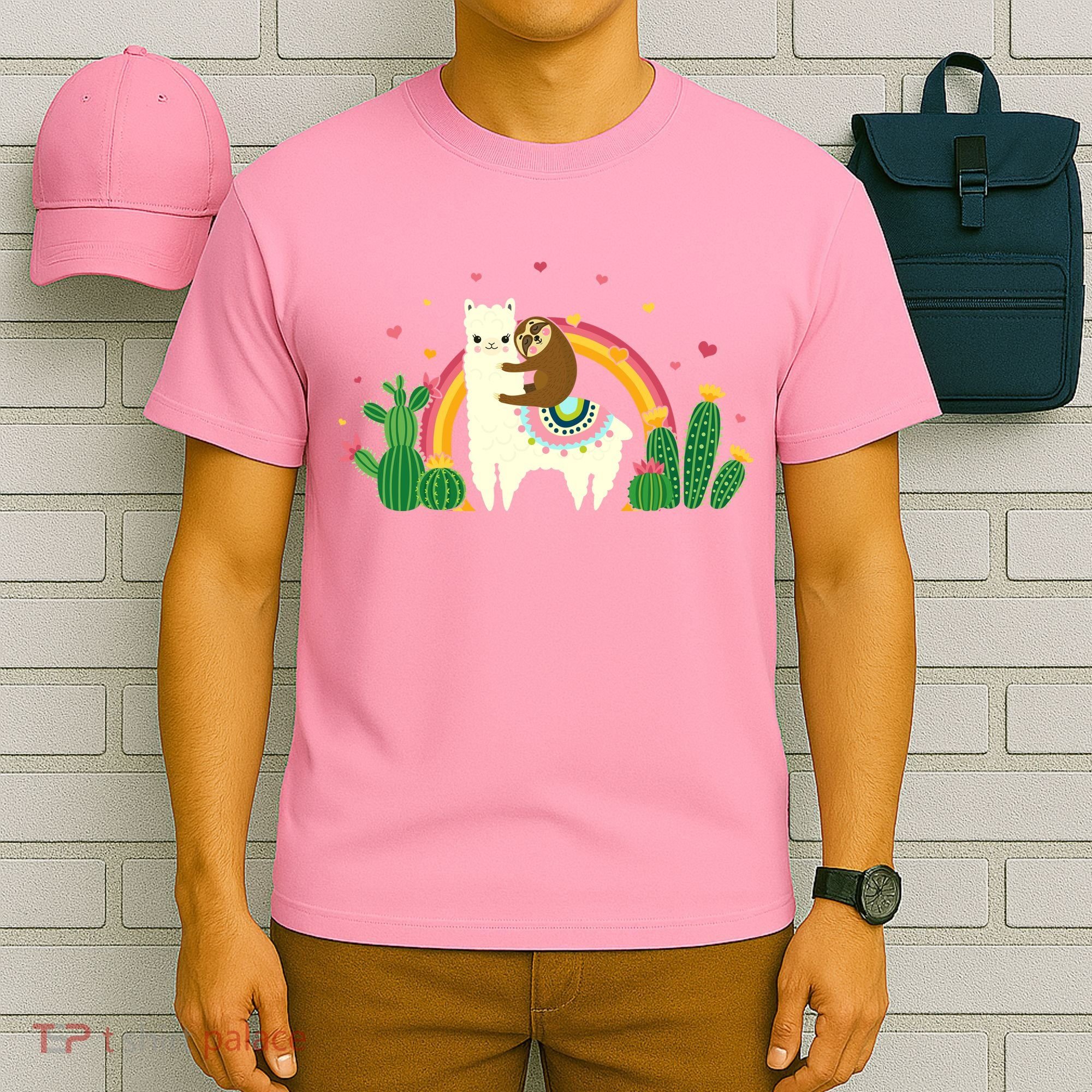 Cute Llama Sloth Love T-Shirt
