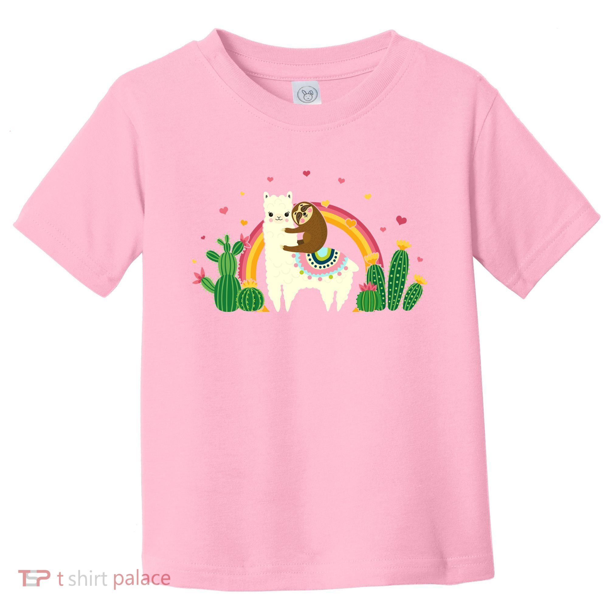 Cute Llama Sloth Love Toddler T-Shirt