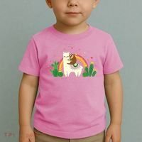 Cute Llama Sloth Love Toddler T-Shirt thumb 2