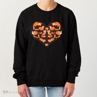 Cute Love Heart Foxes Women's Sweatshirt thumb 0