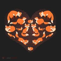 Cute Love Heart Foxes Women's Sweatshirt thumb 2