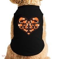Cute Love Heart Foxes Doggie Tank thumb 0