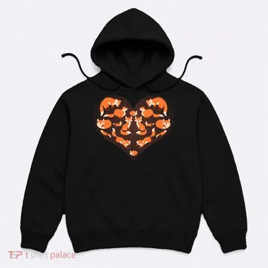 Cute Love Heart Foxes Hoodie