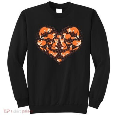Cute Love Heart Foxes Sweatshirt