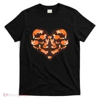 Cute Love Heart Foxes T-Shirt thumb 0