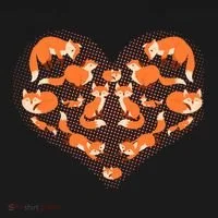 Cute Love Heart Foxes Bucket Hat thumb 4