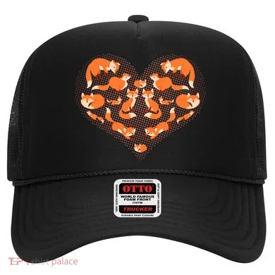 Cute Love Heart Foxes Hat