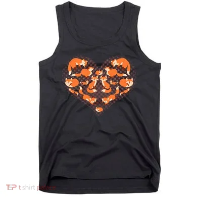 Cute Love Heart Foxes Tank Top