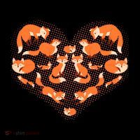 Cute Love Heart Foxes Women's T-Shirt thumb 6