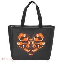 Cute Love Heart Foxes Tote Bag thumb 0