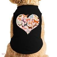 Cute Love Heart Horses Doggie Tank thumb 0