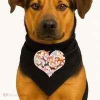 Cute Love Heart Horses USA-Made Doggie Bandana thumb 1