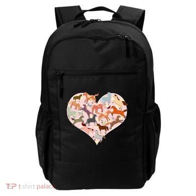 Cute Love Heart Horses Backpack