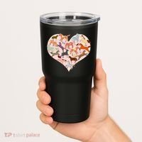 Cute Love Heart Horses Tumbler thumb 2