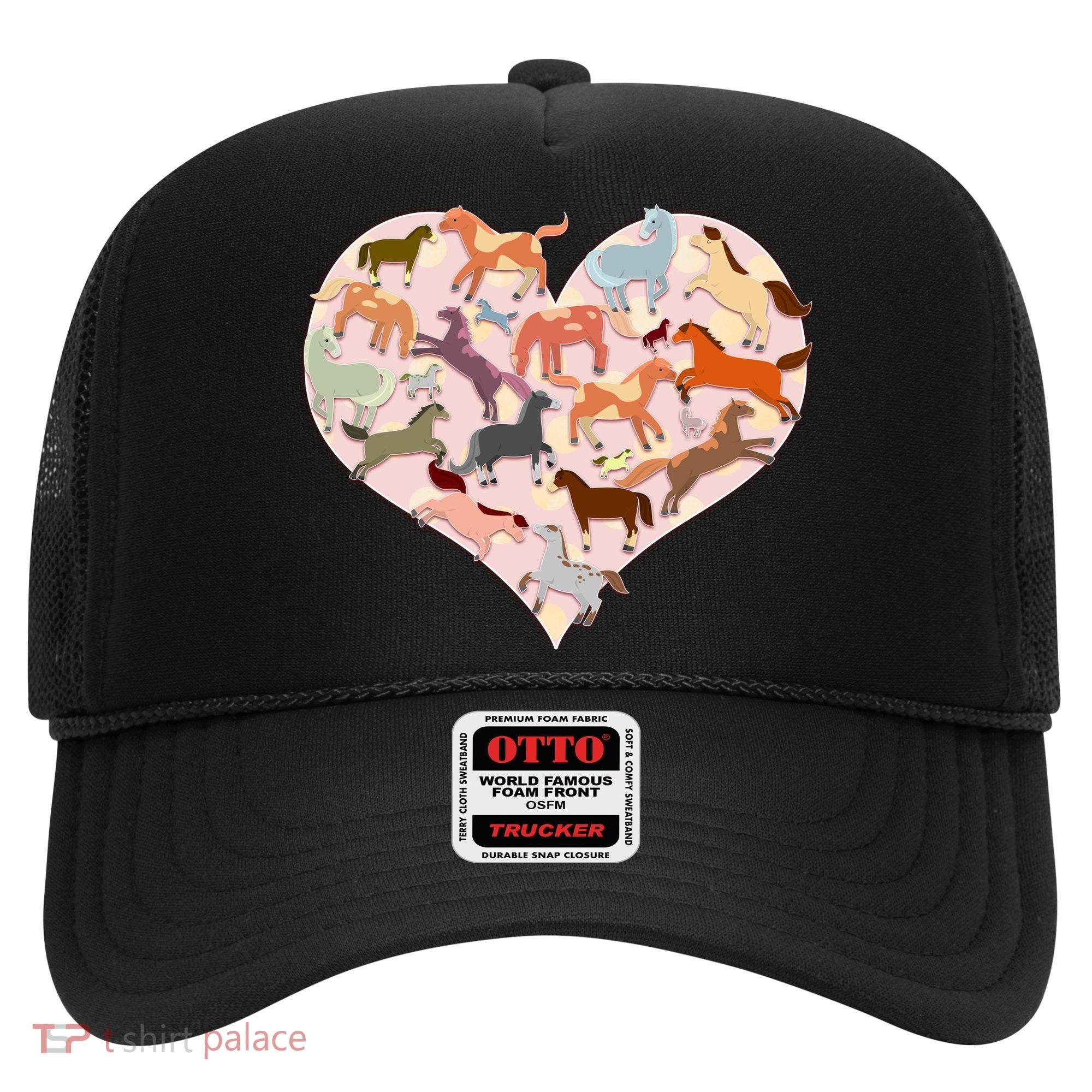 Cute Love Heart Horses Hat