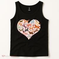 Cute Love Heart Horses Tank Top thumb 2