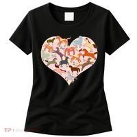 Cute Love Heart Horses Women's T-Shirt thumb 0