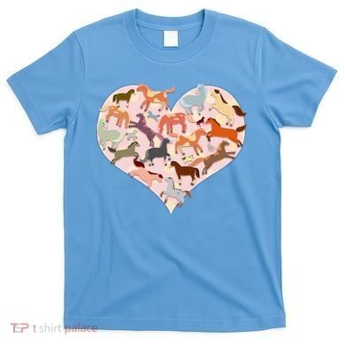 Cute Love Heart Horses T-Shirt