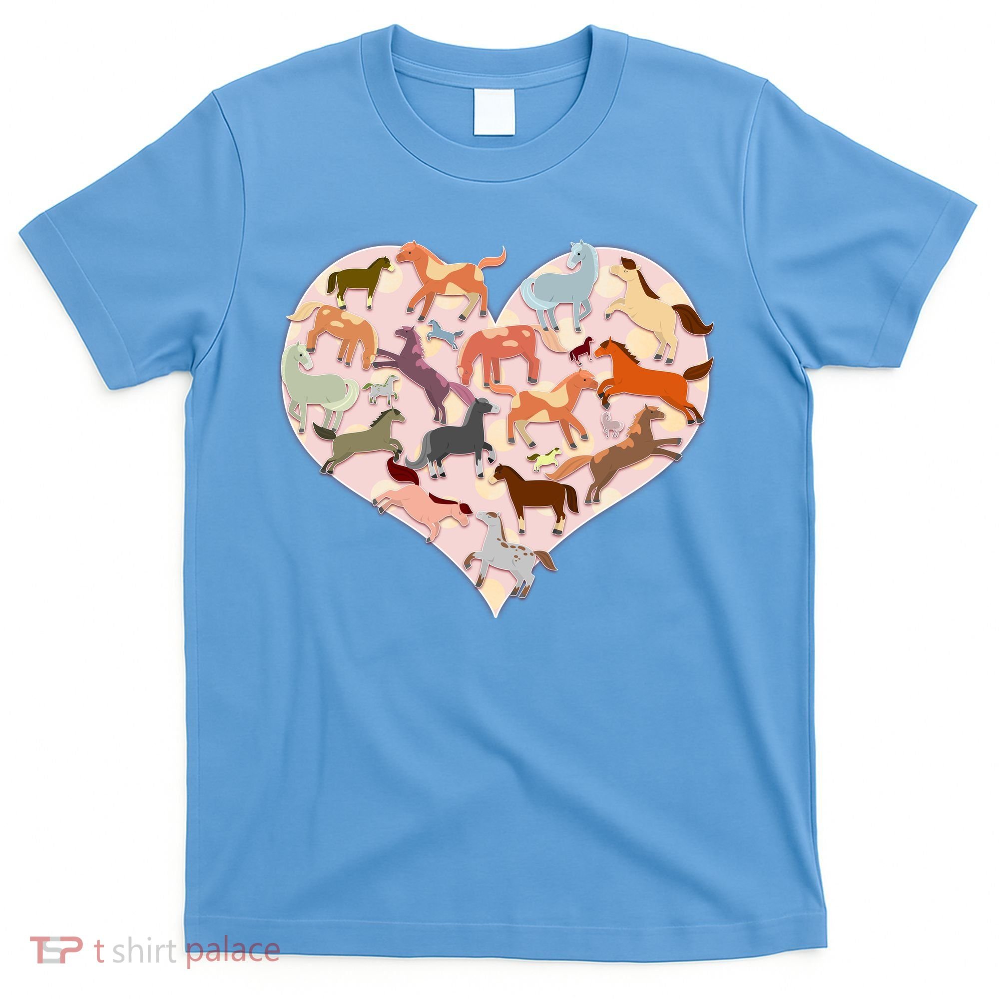 Cute Love Heart Horses T-Shirt