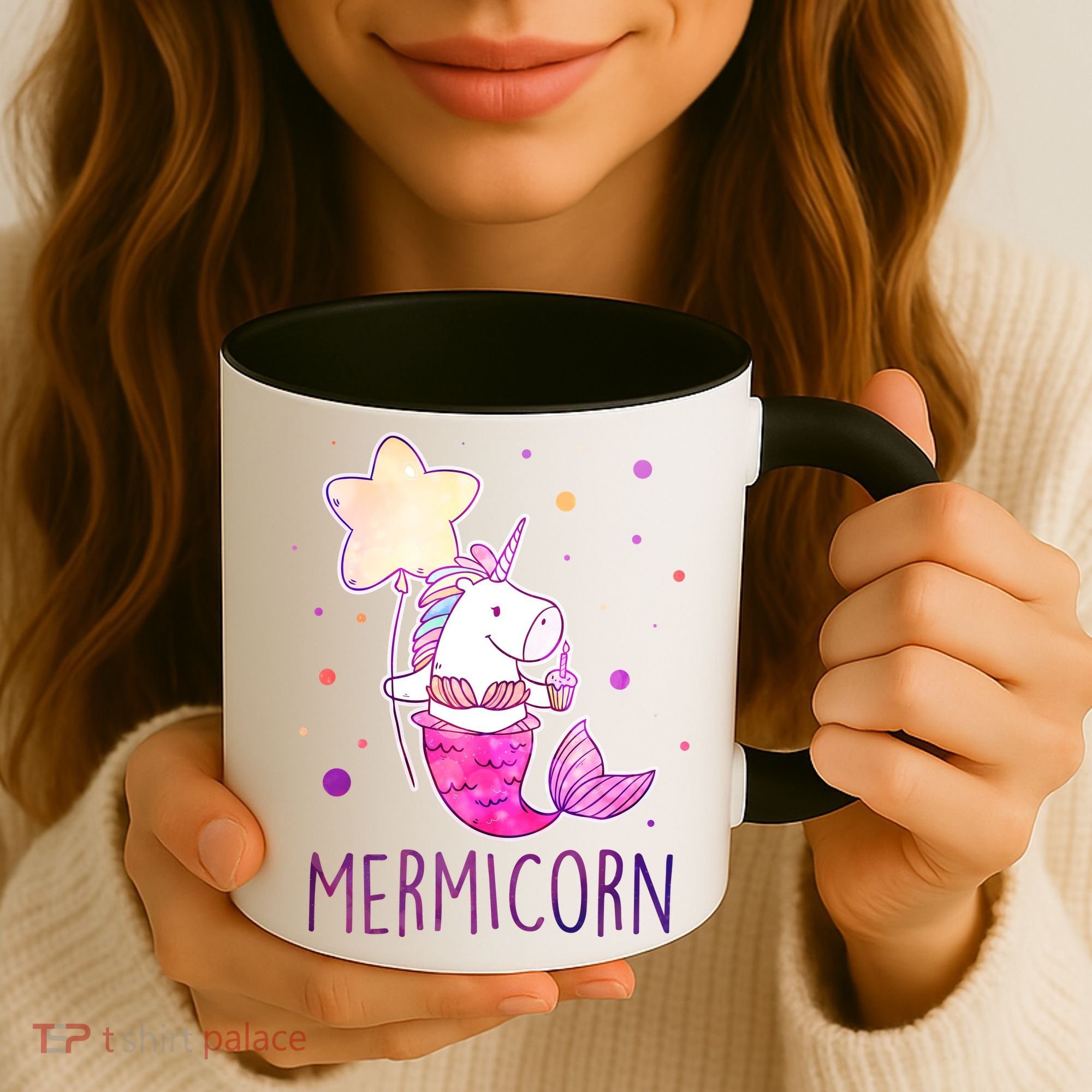 Cute Magical Mermicorn Unicorn Mermaid Coffee Mug
