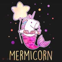 Cute Magical Mermicorn Unicorn Mermaid Ornament thumb 1