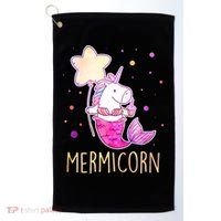Cute Magical Mermicorn Unicorn Mermaid Golf Towel thumb 0