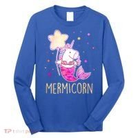 Cute Magical Mermicorn Unicorn Mermaid Long Sleeve Shirt thumb 0
