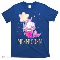 Cute Magical Mermicorn Unicorn Mermaid T-Shirt thumb 0