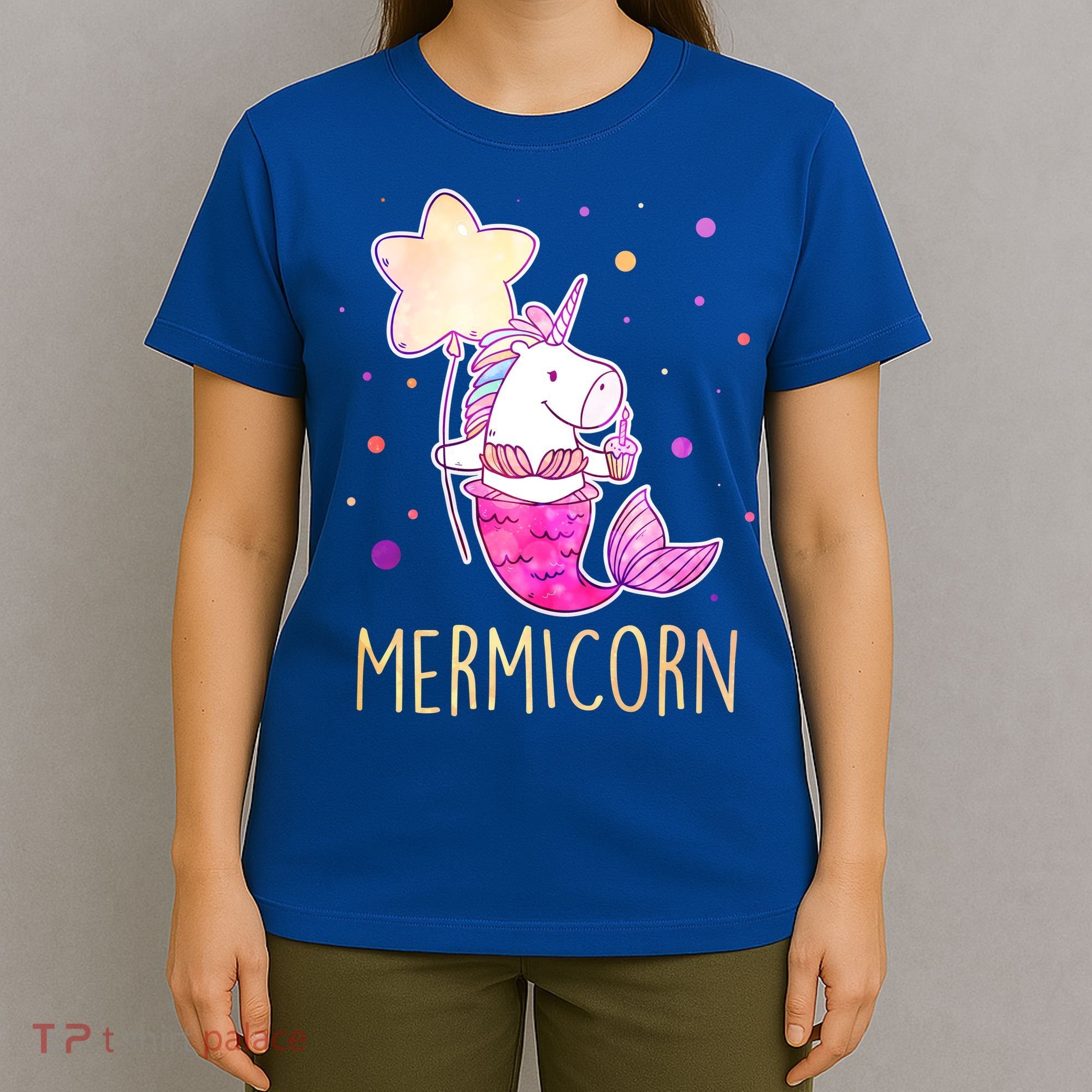 Cute Magical Mermicorn Unicorn Mermaid T-Shirt