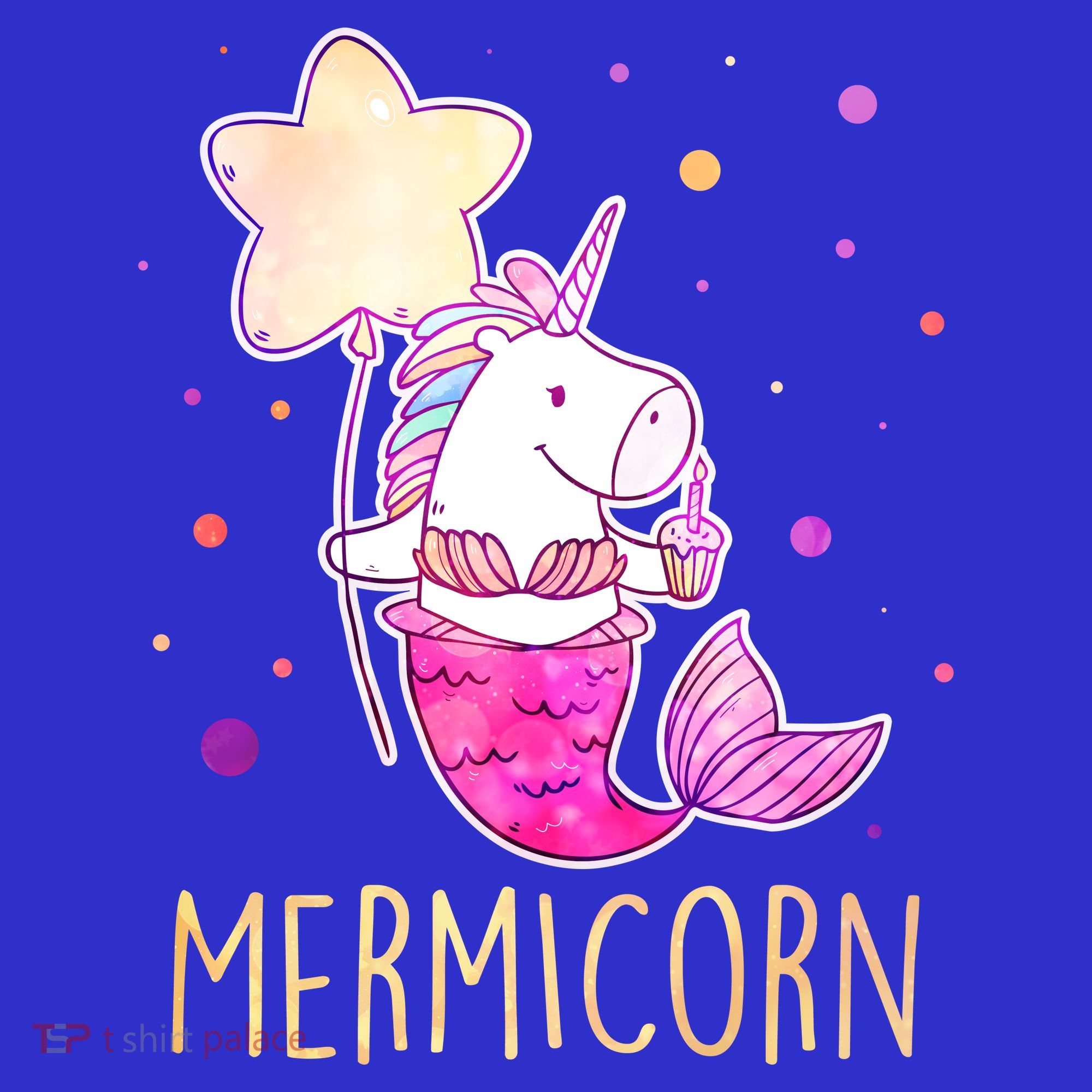 Cute Magical Mermicorn Unicorn Mermaid T-Shirt
