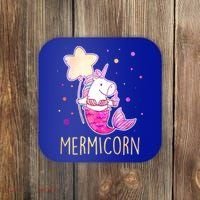 Cute Magical Mermicorn Unicorn Mermaid Coaster thumb 0