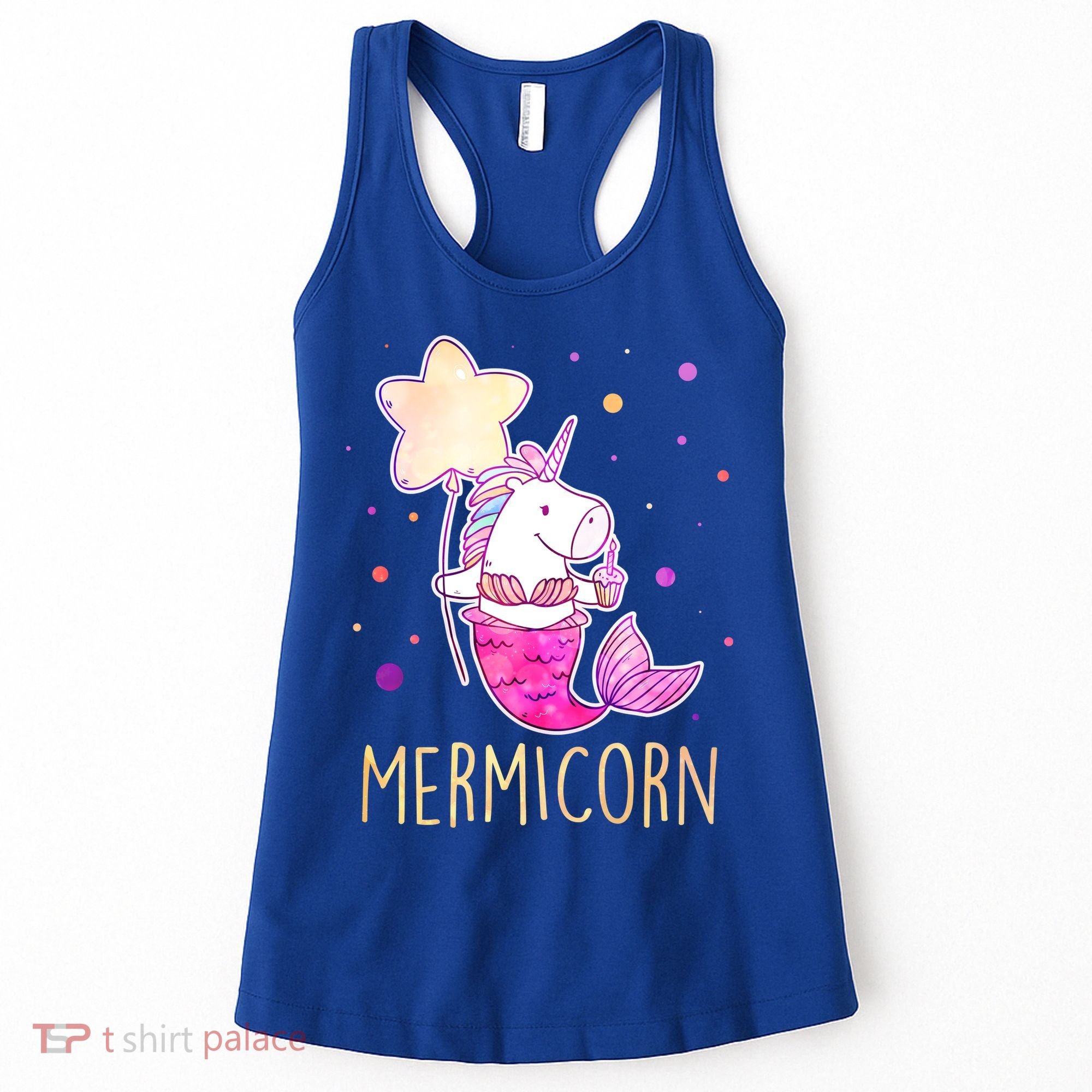 Cute Magical Mermicorn Unicorn Mermaid Women's Tank Top