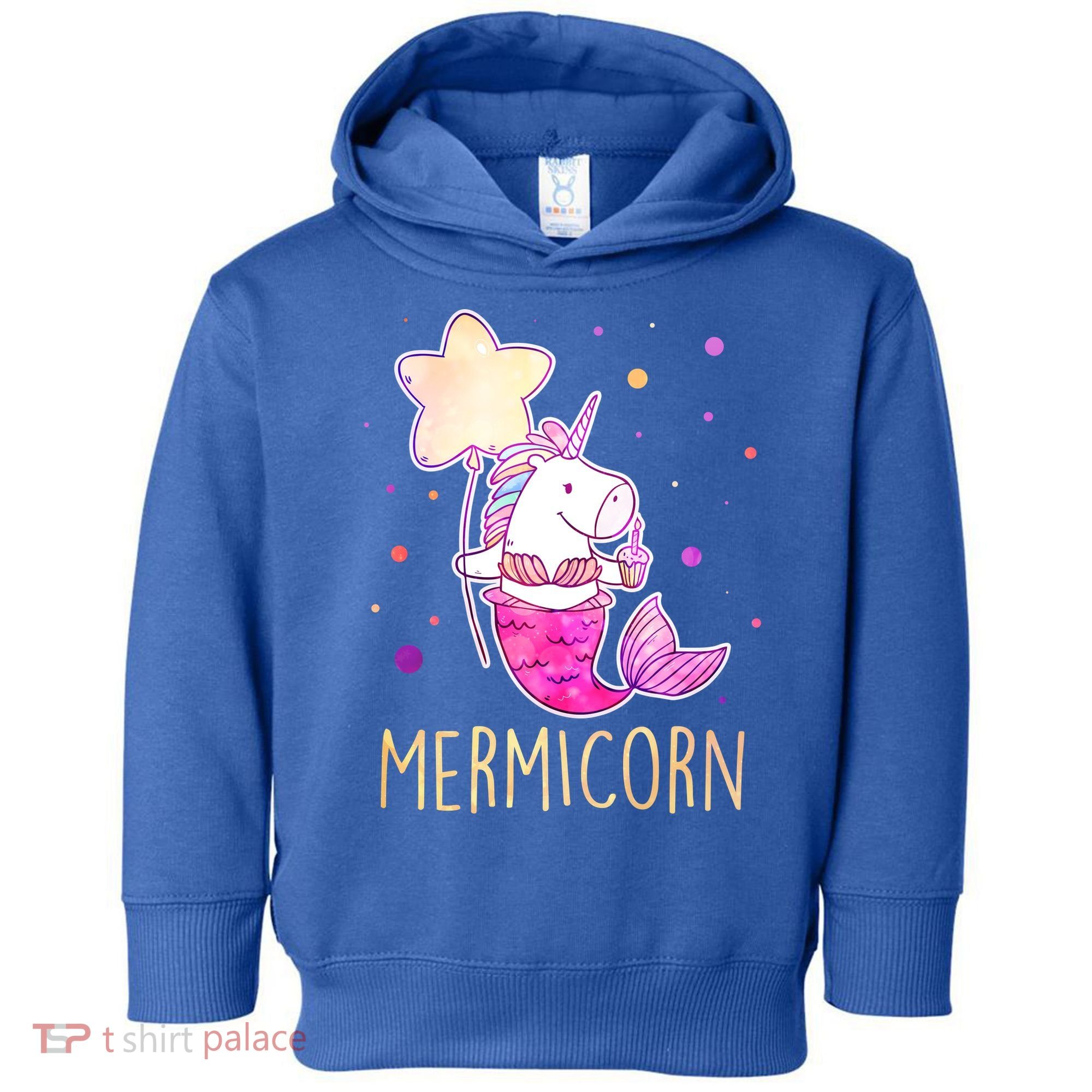 Cute Magical Mermicorn Unicorn Mermaid Toddler Hoodie