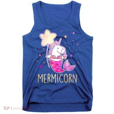 Cute Magical Mermicorn Unicorn Mermaid Tank Top