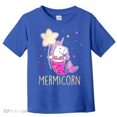 Cute Magical Mermicorn Unicorn Mermaid Toddler T-Shirt